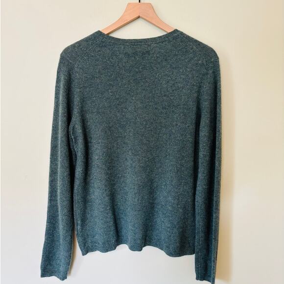 Ellen Tracy Green Cashmere Sweater XL - Picture 2 of 6